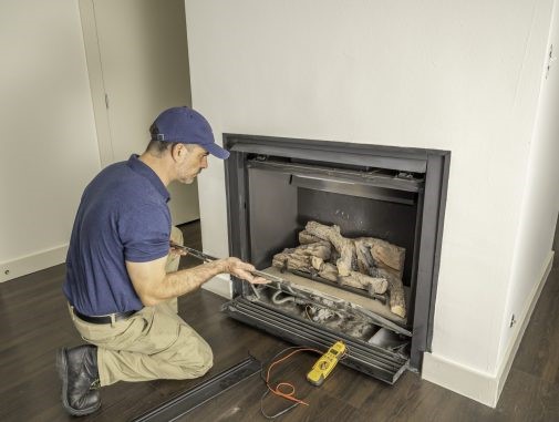 Fireplace service repair and fireplace cleaning