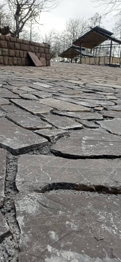 اجرای محوطه سازی سنگ لاشه ؛: معدن سنگ لاشه دماوند 