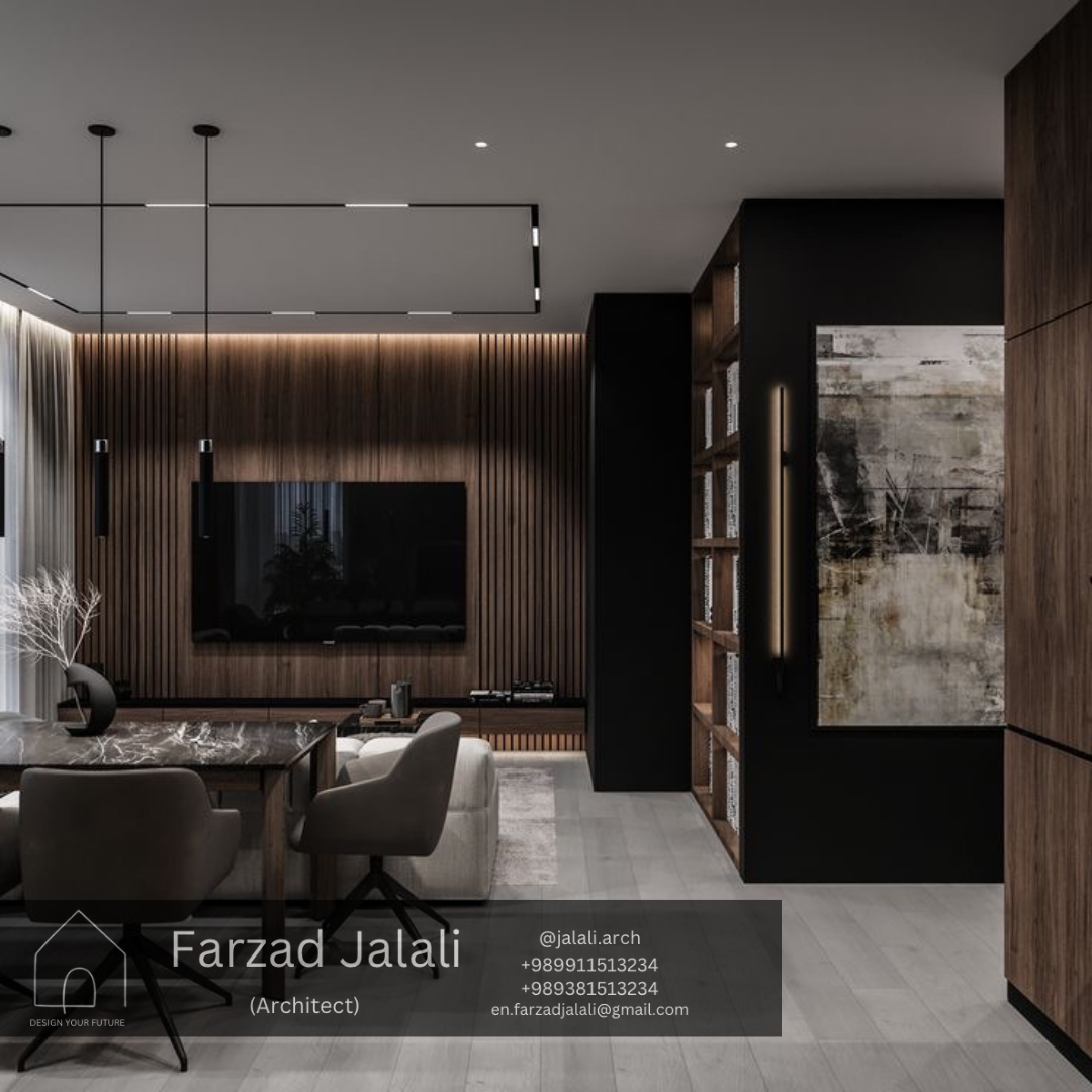 طراحی داخلی واحد آپارتمانی-سبک مدرن