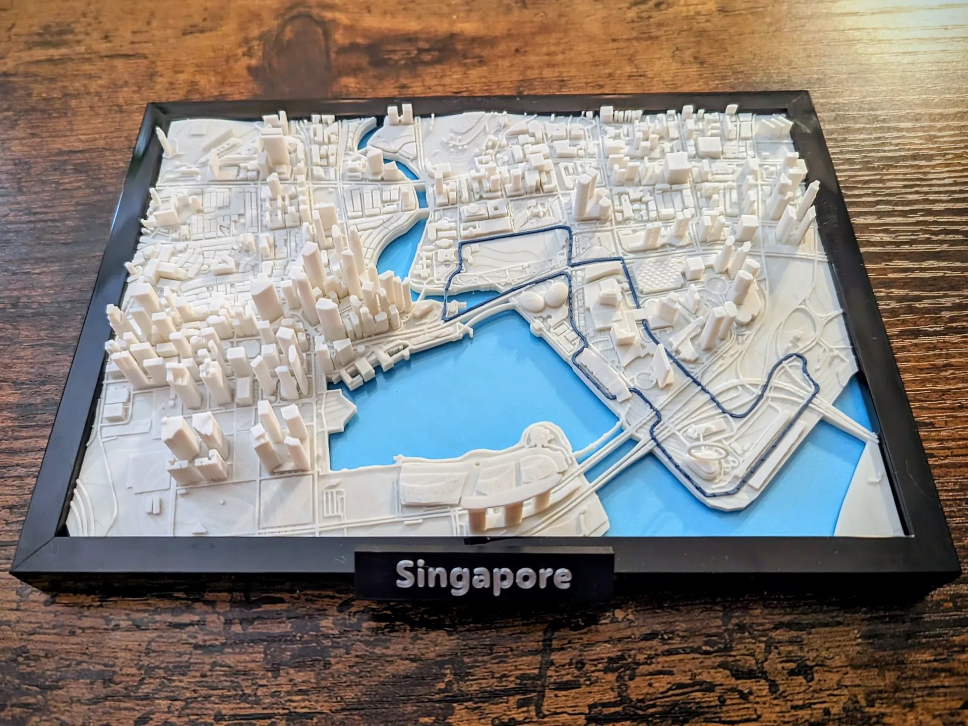 نقشه سه بعدی پرینت شده شهر های دنیا