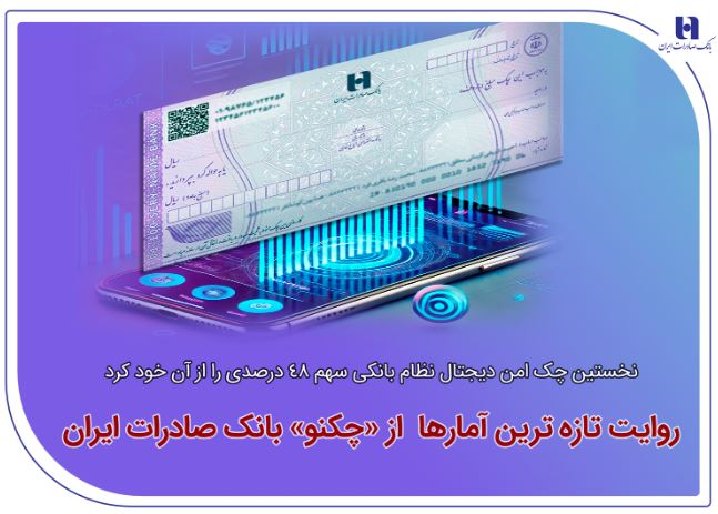 نخستین چک امن دیجیتال نظام بانکی سهم ۴۸ درصدی را از آن خود کرد/ روایت تازه‌ترین آمارها از«چکنو» بانک صادرات ایران