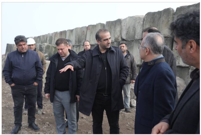 نظارت میدانی مدیرعامل منطقه آزاد انزلی از پروژه‌های عمرانی