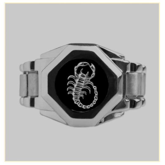 انگشتر مردانه طرح عقرب