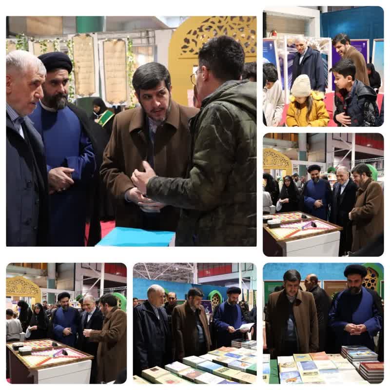 دکتر طالبی و دکتر قراملکی -  نمایشگاه قرآن مشهد 1402