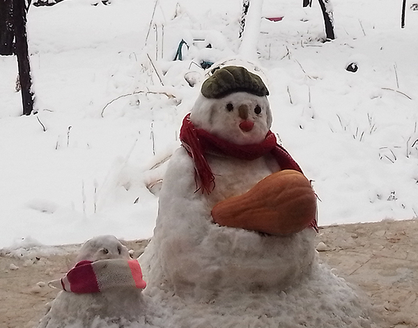 آدم برفی ماهان- برف 1404