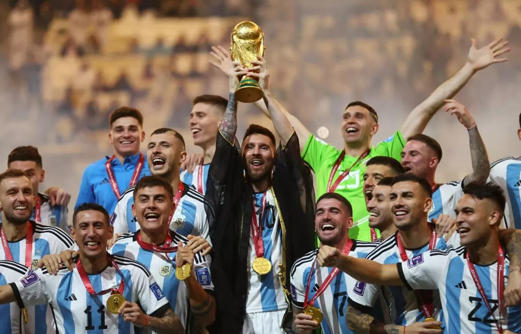 عکس از قهرمانی آرژانتین در جام جهانی 2022