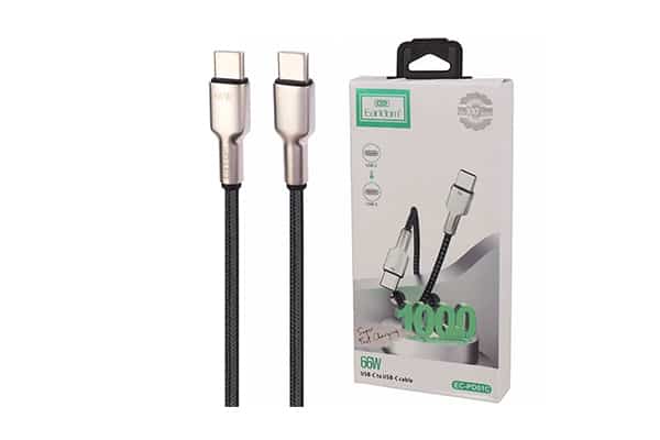 کابل شارژ تایپ سی Earldom EC-PD01C Type-C 66W