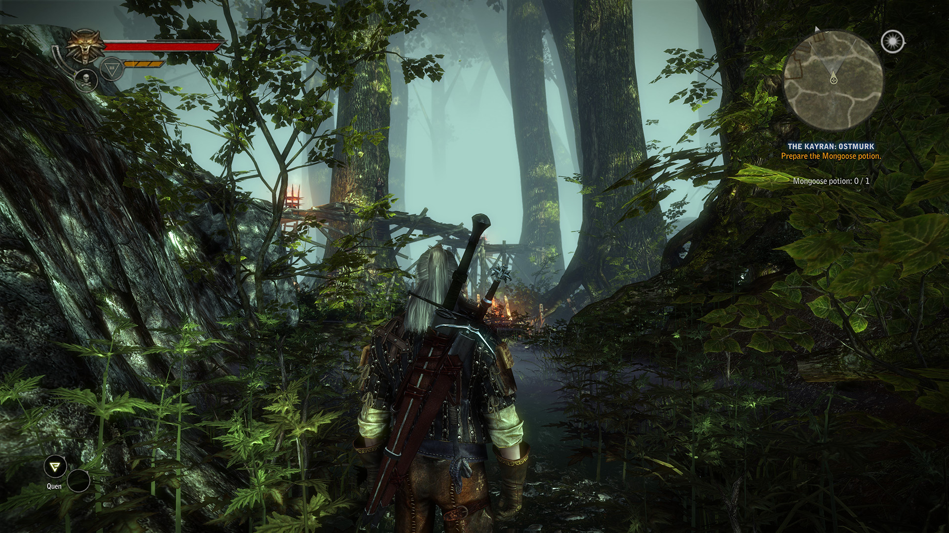 witcher 2 enhanced 4k hd geralt flotsam forrest