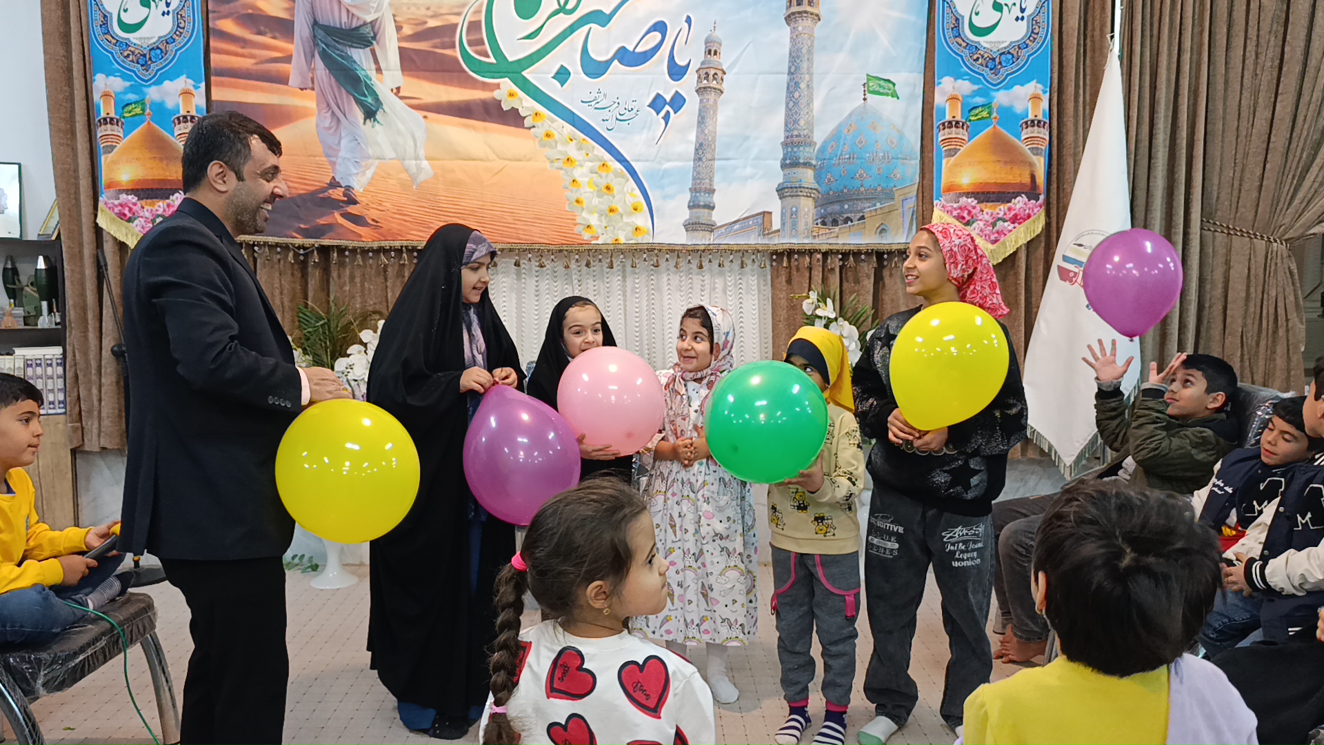 ایستگاه نقاشی کودکان، کانون فرهنگی هنری سلاله پاکان، جشن ولادت امام زمان، مسجد صاحب الزمان