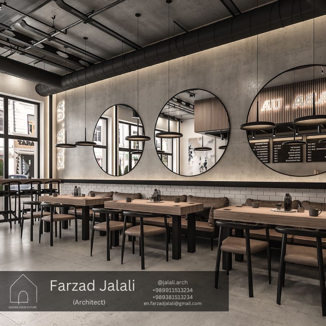 طراحی کافه رستوران-سبک مدرن