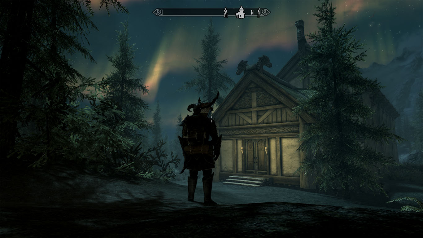 skyrim-lakeview-manor-northern-lights-night
