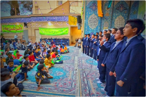 گزارش تصویری/مراسم جشن عید غدیر در مسجد امام حسن مجتبی