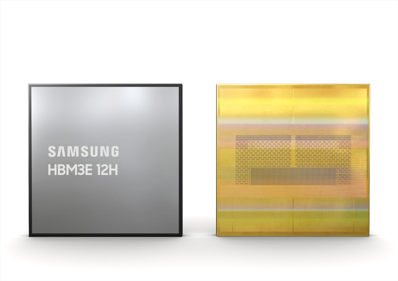 سامسونگ اولین حافظه ۳۶ گیگابایتی DRAM HBM3E 12H صنعت را توسعه داد