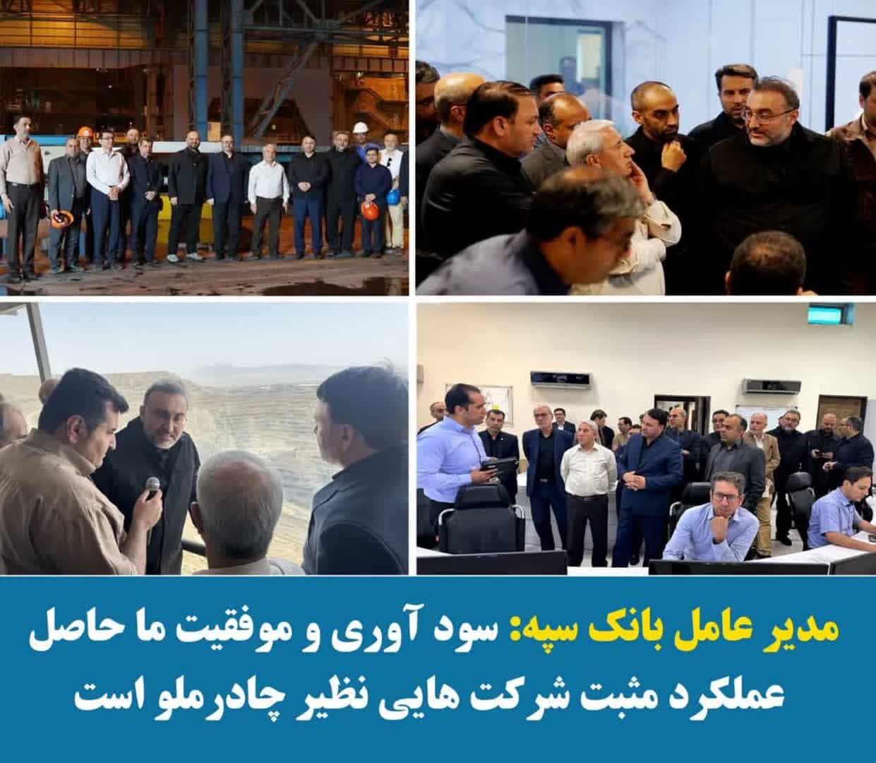 سود آوری و موفقیت ما حاصل عملکرد مثبت شرکت هایی نظیر چادرملو است