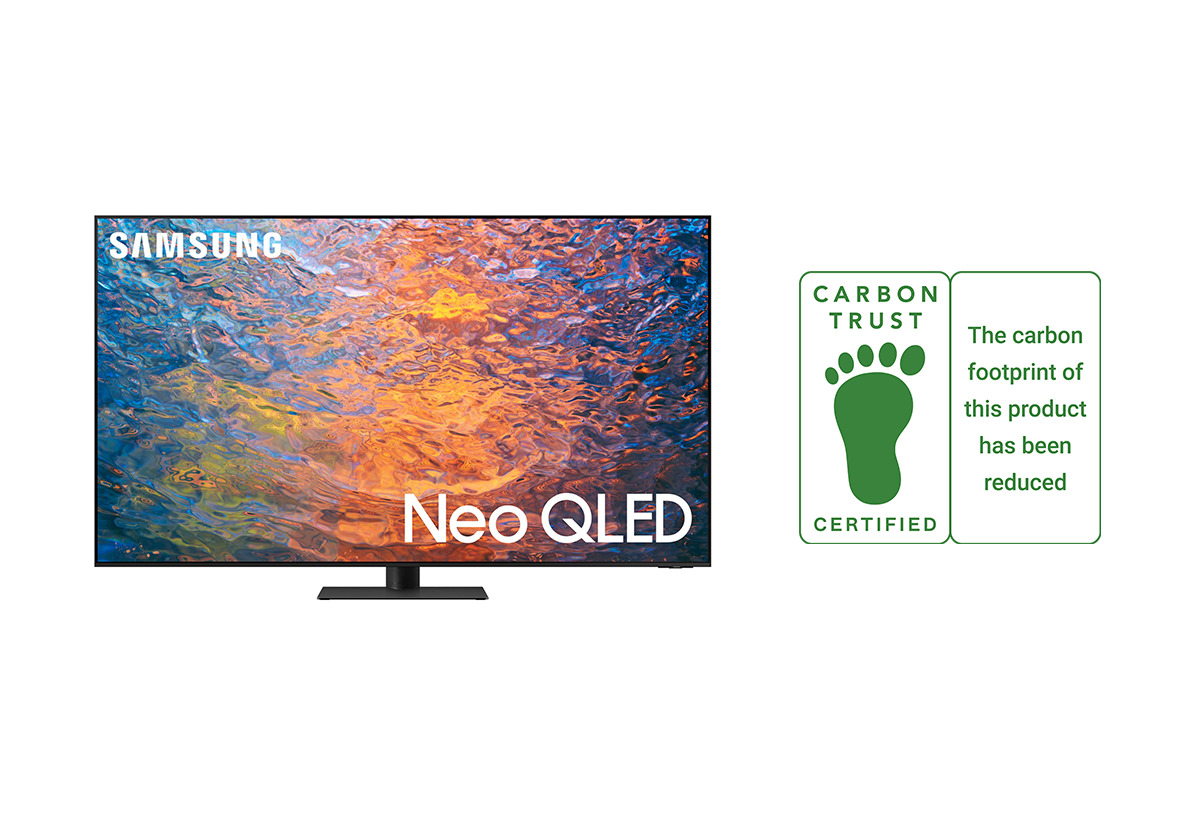 تلویزیون‌هایNeo QLED 2023  سامسونگ گواهی کاهش کربن را دریافت کرد
