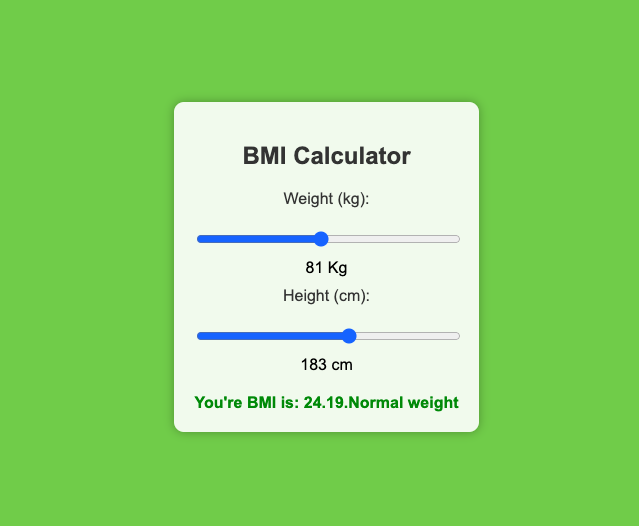 BMI Calculator