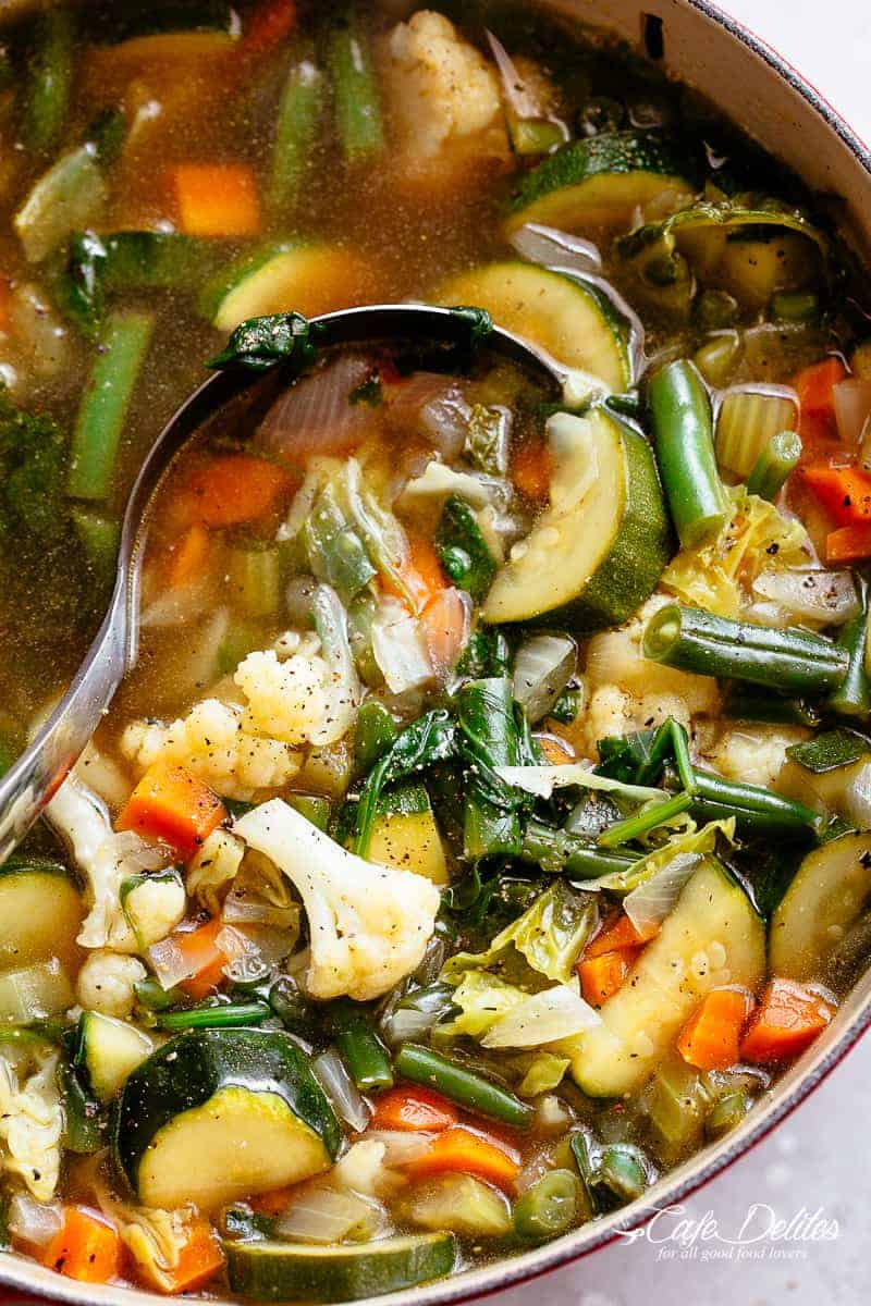 دستور پخت سوپ سبزیجات