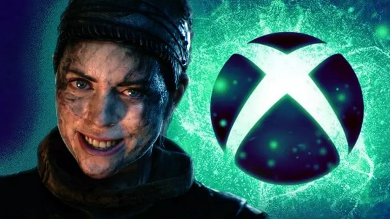 لوگو ایکس باکس و شخصیت سنوا در حال لبخند زدن در ایکس باکس گیمز شوکیس 2023 چه گذشت
