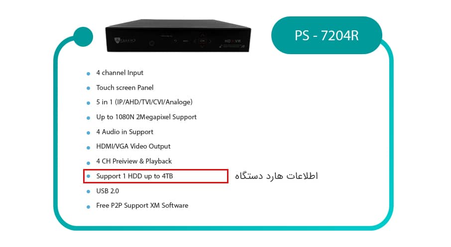 نکاتی درباره هارد دستگاه های ضبط تصاویر