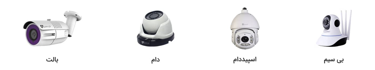 شکل دوربین مداربسته (دام، بالت، اسپید دام)