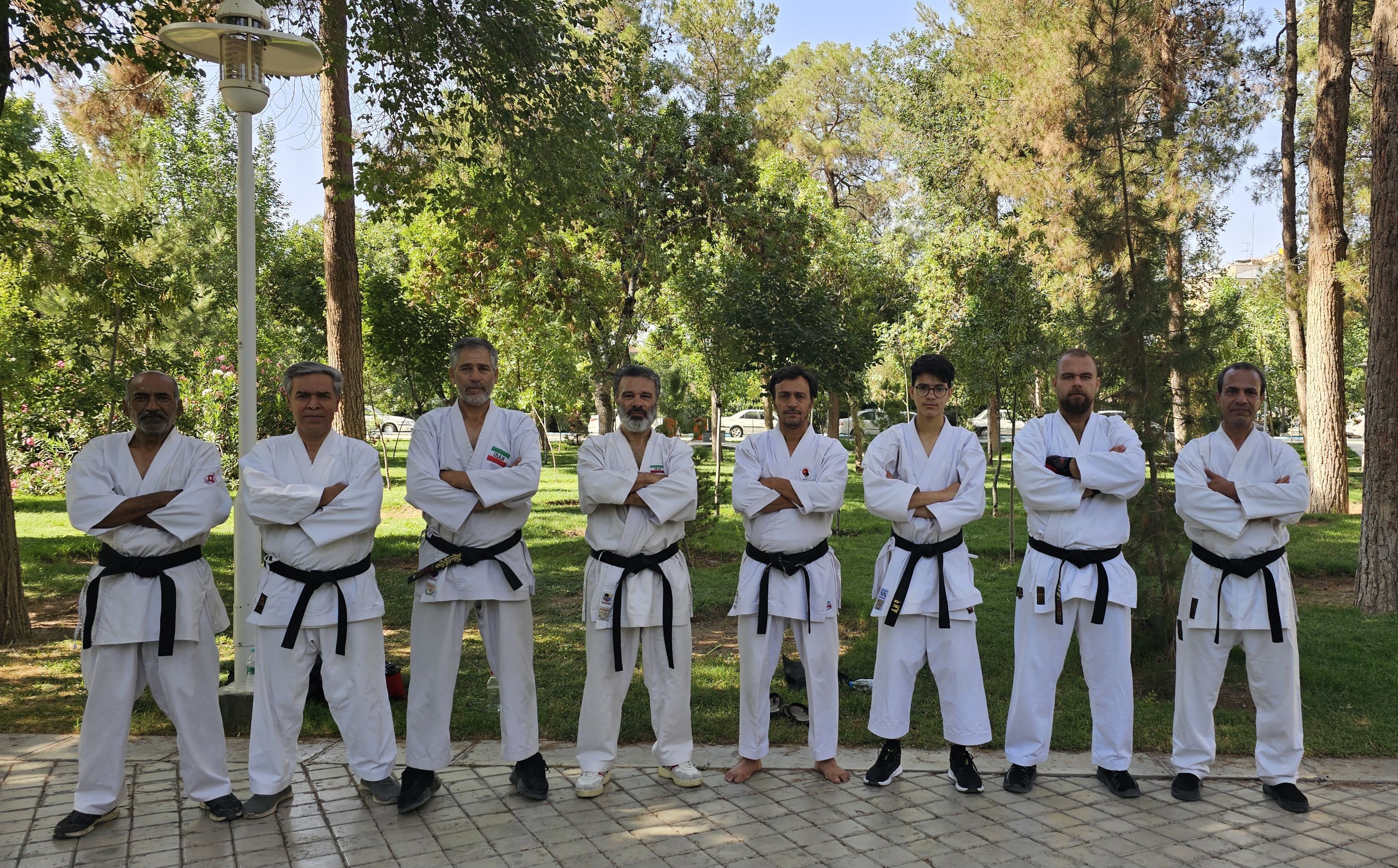 تمرین صبح جمعه 9 تیر 1402 پارک هنرمندان ، شوتوکان کاراته و کیوکوشین کاراته 